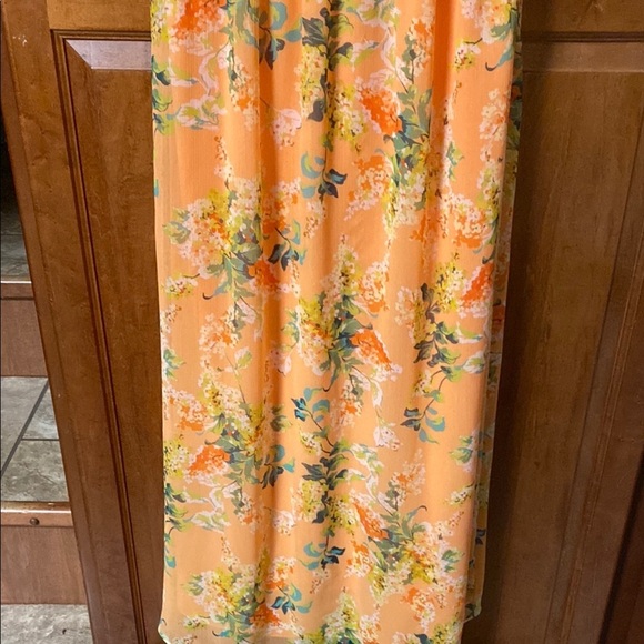 Isaac Mizrahi Live! Orange Size 10 Midi Dress - Picture 3 of 10